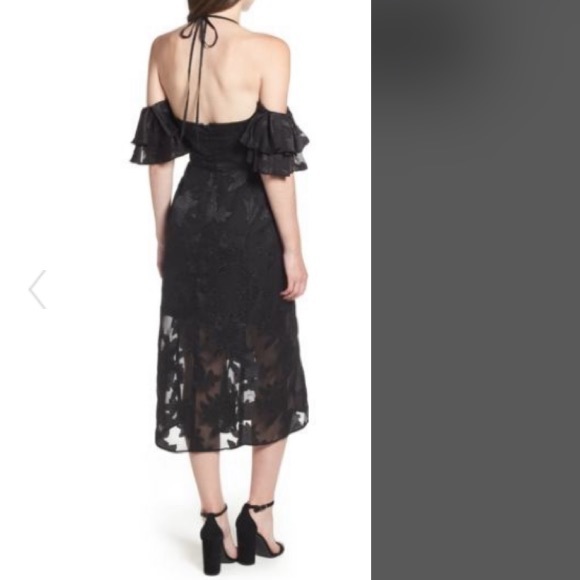 WAYF Black Lace Midi Dress-New - Picture 6 of 7